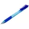 Ручка шариковая масляная автоматическая с грипом Юнландия COLOR MIX синяя 07 мм.