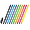 Ручки гелевые Brauberg "Extra Glide Gel" набор 10 цветов трехгранная игольчатый наконечник 07 мм. линия 05 мм.
