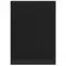 Табличка меловая настольная А4 (21x297 см.) L-образная вертикальная ПВХ черная