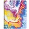Тетрадь А5 80 л. Brauberg гребень клетка обложка картон "Colorful Art" (микс в спайке)