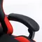 Кресло компьютерное BRABIX "Dexter GM-135" подножка две подушки экокожа черное/красное
