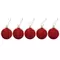 Шары новогодние ёлочные "Red Wine" набор 21 предмет пластик красный Золотая Сказка