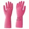 Перчатки латексные КЩС, прочные, хлопковое напыление, размер 8,5-9 L, большой, красные, HQ Profiline