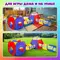 Детская игровая палатка-лабиринт с 2 тоннелями и кубом 4 в 1 в сумке Brauberg Kids