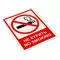 Знак вспомогательный "Не курить. No smoking" комплект 5 шт. 150х200 мм. пленка самоклеящаяся V 51 код