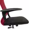 Кресло офисное BRABIX PREMIUM "Ultimate EX-801" хром плотная двойная сетка Х2 черное/красное
