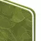 Еженедельник датированный 2025 МАЛЫЙ ФОРМАТ 95х155 мм А6, BRAUBERG "Foliage", под кожу, зеленый, 115988
