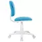 Кресло детское BRABIX "Joy MG-204W", без подлокотников, пластик белый, ткань TW, голубое, 533012